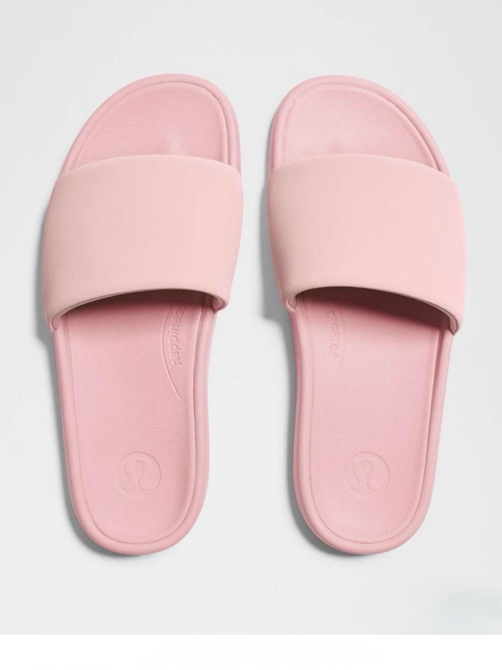 Lululemon Light Pink Restfeel Slides
